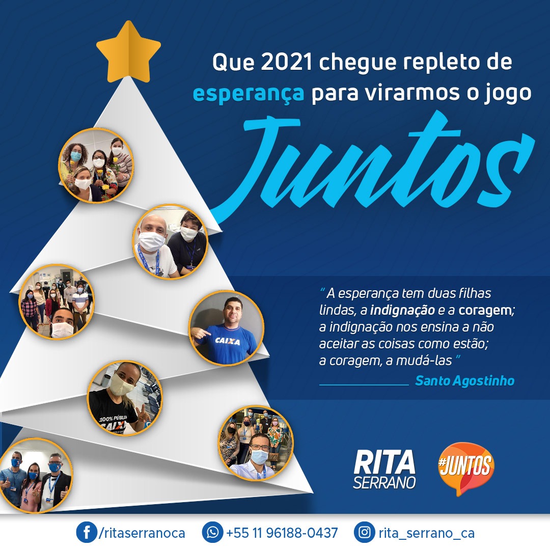 Mensagem de final de ano para os colegas da Caixa - Rita Serrano